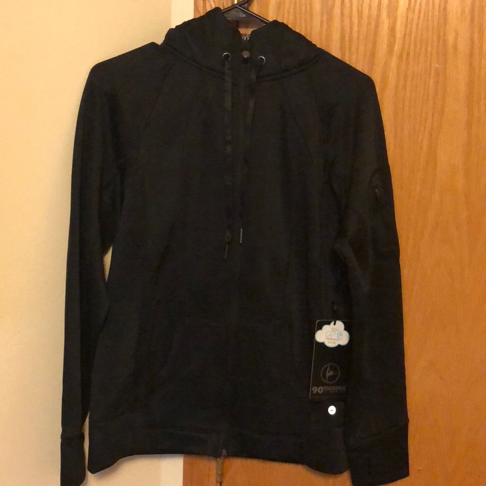 90 degree by reflex black zip up jack new with tag